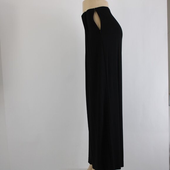 Fendi Pant Sz 44 x 33 Black Sheer Pleated Rayon Elastane Wide Leg Dress Pant - Picture 6 of 12